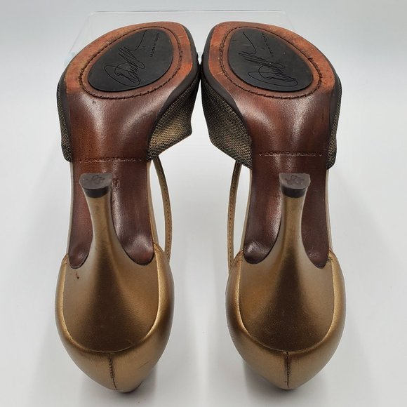 Donald J. Pliner Metallic Bronze Heels - Picture 11 of 15